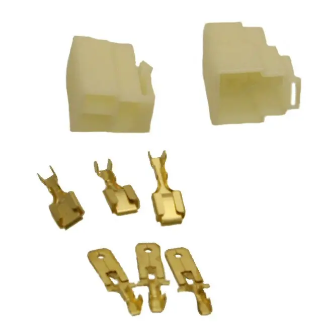 3 Pin Connector Kit - 6.3Mm Pin 1