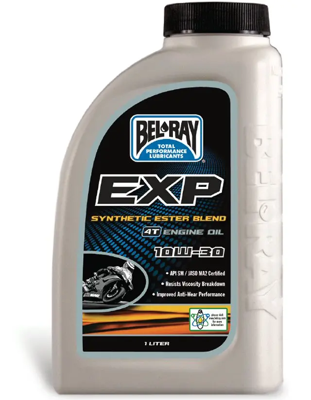 Bel-Ray Exp Synthetic Ester Blend 4T Engine Oil 1