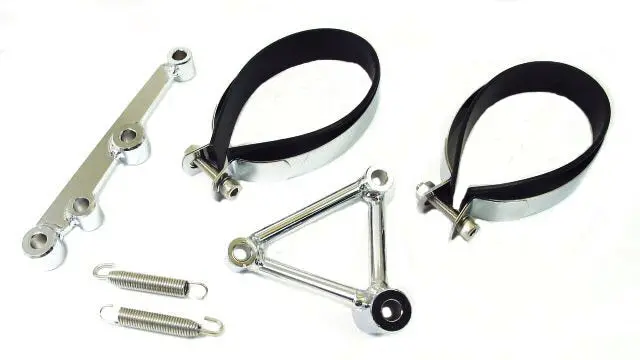 Universal Parts Bracket Set & Hardware For Oval Hp Exhausts 1