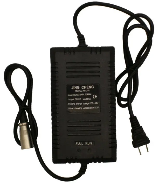 Primo 24V 2 Amp Standard Battery Charger 3-Pin Xlr Style 1