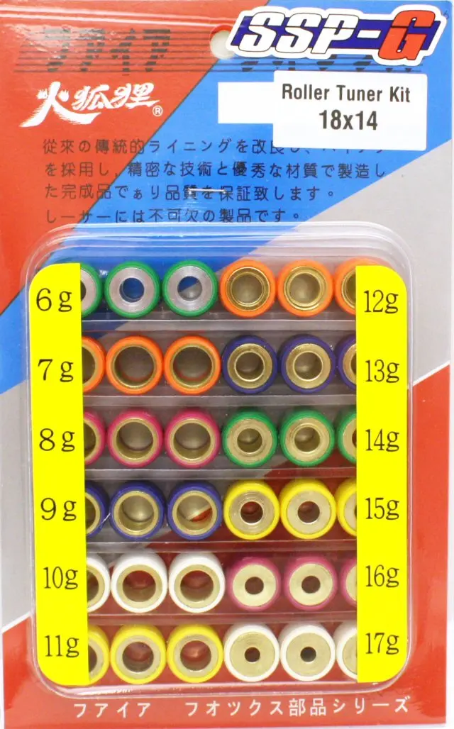 Ssp-G 18X14 Gy6 Roller Weight Tuning Kit 1