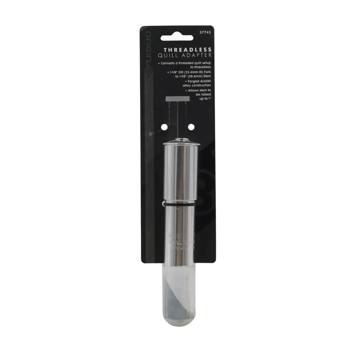 Origin8 1-1/8 Inch Quill To Threadless Stem Adapter 25.4Mm To 28.6Mm 1