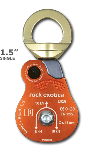 Rock Exotica Omni-Block Swivel Pulley 1.5" 1
