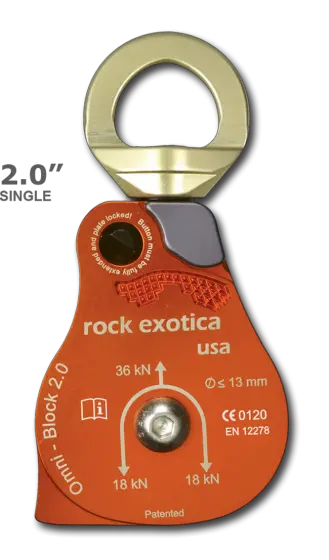 Rock Exotica Omni-Block Swivel Pulley 2.0" 1