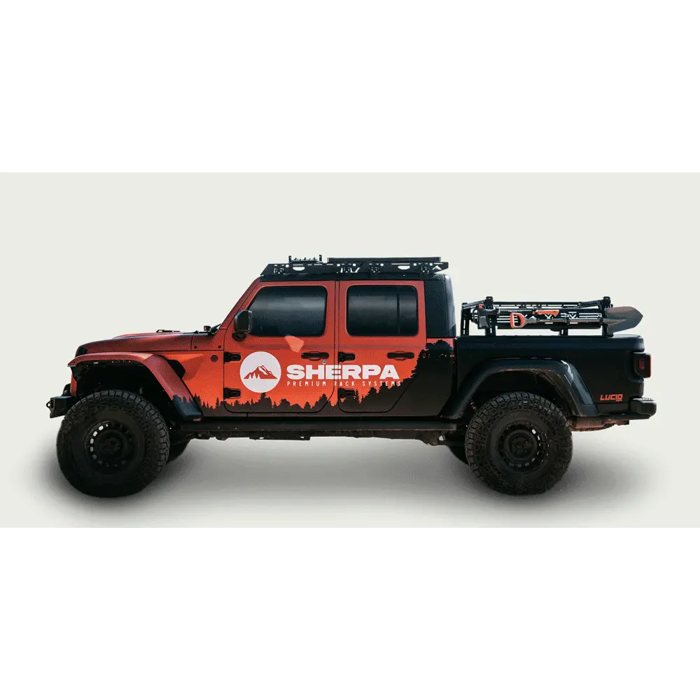 Sherpa - Mid-Height Pak System Bed Rack - Toyota Tacoma (2005-2023), (2024+) 1