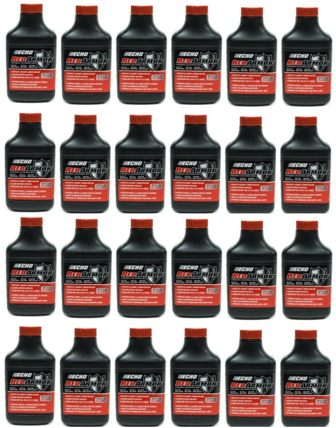 (24 Pack) 5.2 Oz: 2 Gallon Mix Echo Red Armor 2-Cycle Oil 6550002 1