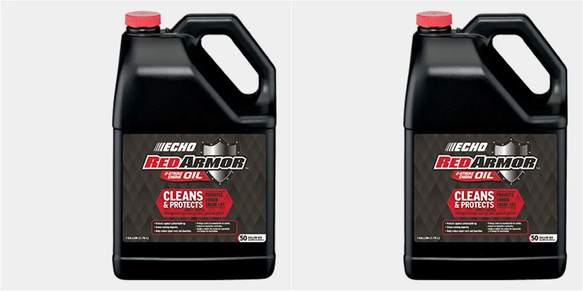 (2 Pack) 1 Gallon Makes 50 Gallon Mix Echo Red Armor 2-Cycle Oil 6550050 1