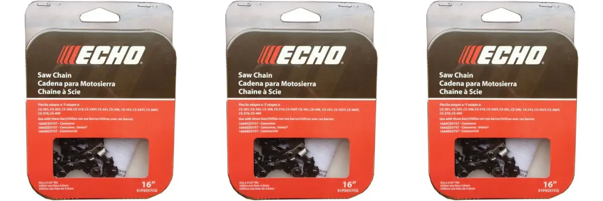 (3 Pack) 91Px57cq Echo 16" Chainsaw Chains 1