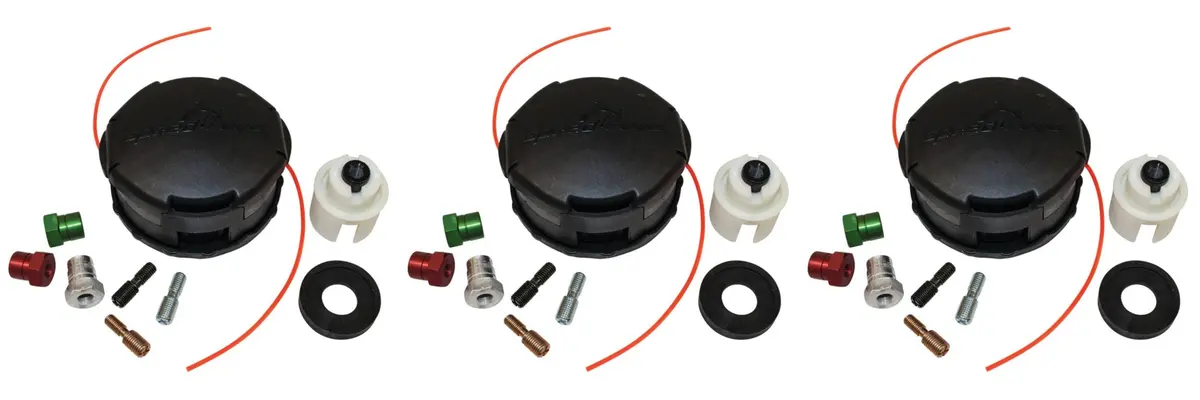 (3 Pack) Echo Speed Feed 400 Trimmer Head W/ Adapters For Other Brands 99944200907 1