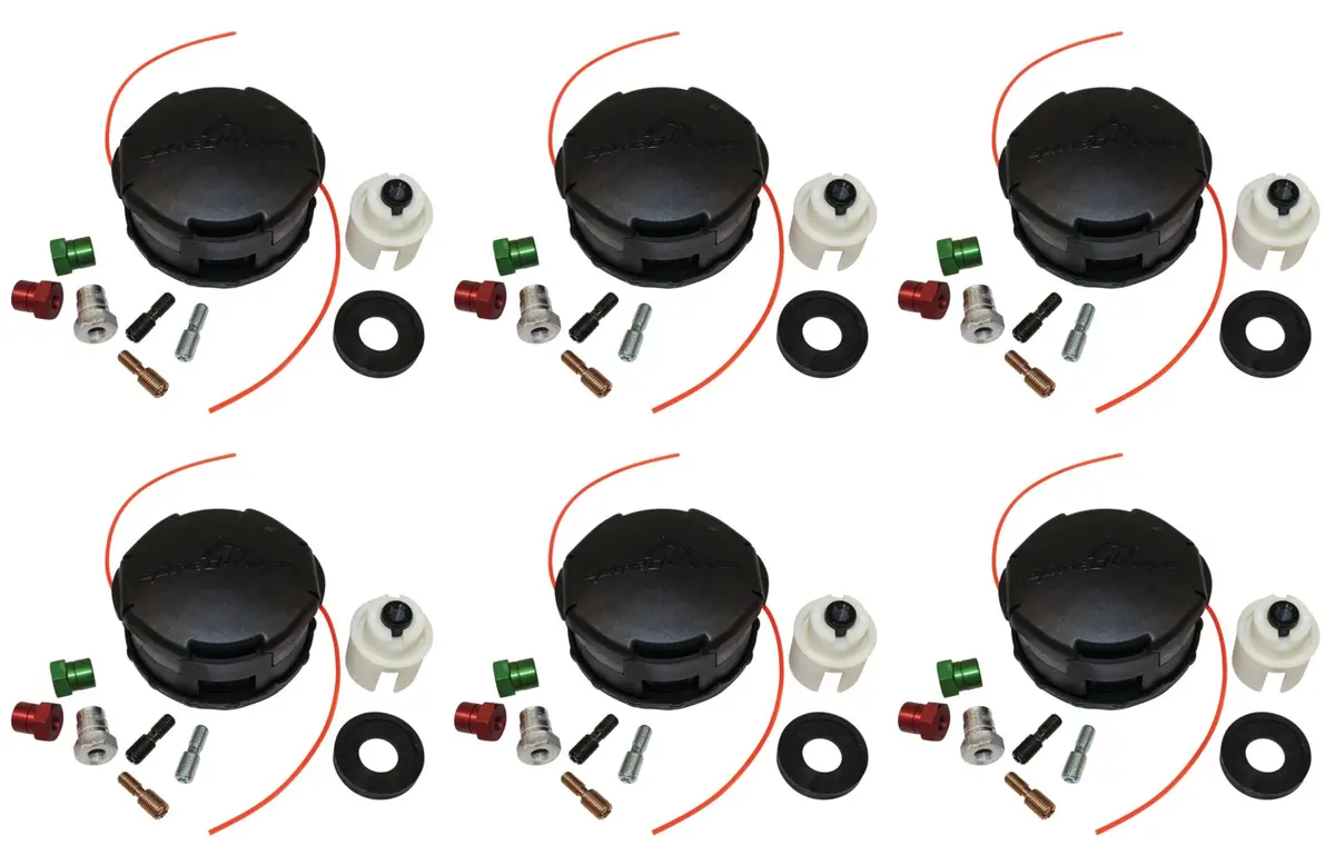 (6 Pack) Echo Speed Feed 400 Trimmer Head W/ Adapters For Other Brands 99944200907 1