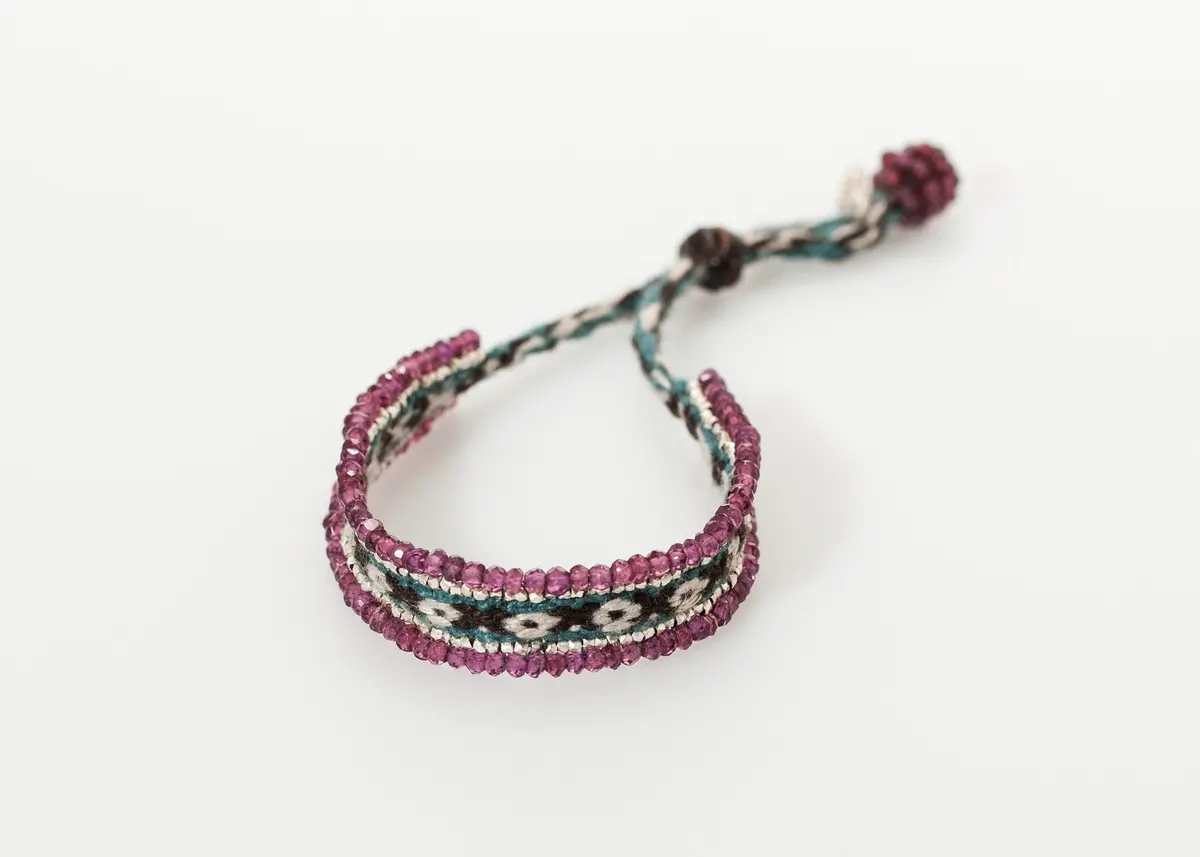 Oaxacan Bracelet In Garnet 1
