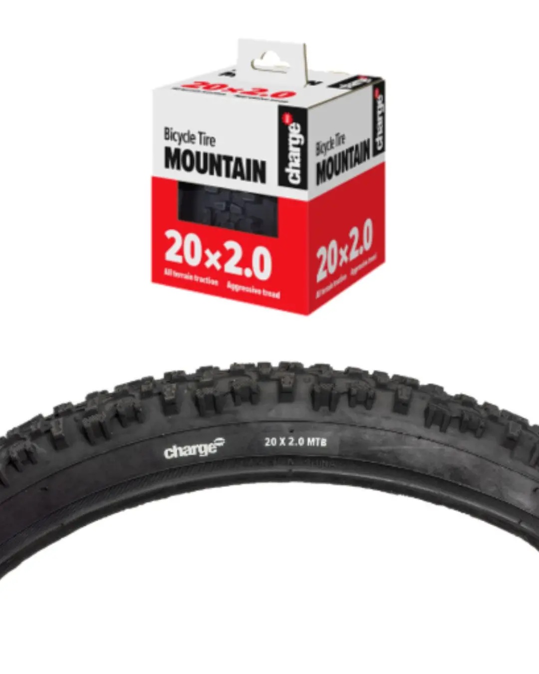 Qty 2 Charge Innvova 20 X 2.0 Kids Youth Mtb Mountain Bike Knobby Tires 1