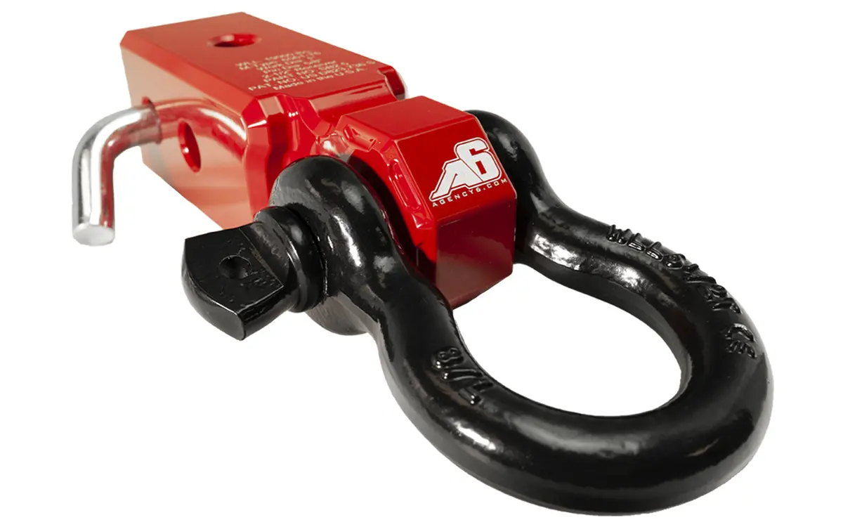 Agency 6 - Shackle Block 2.5" Assembly - Red 1