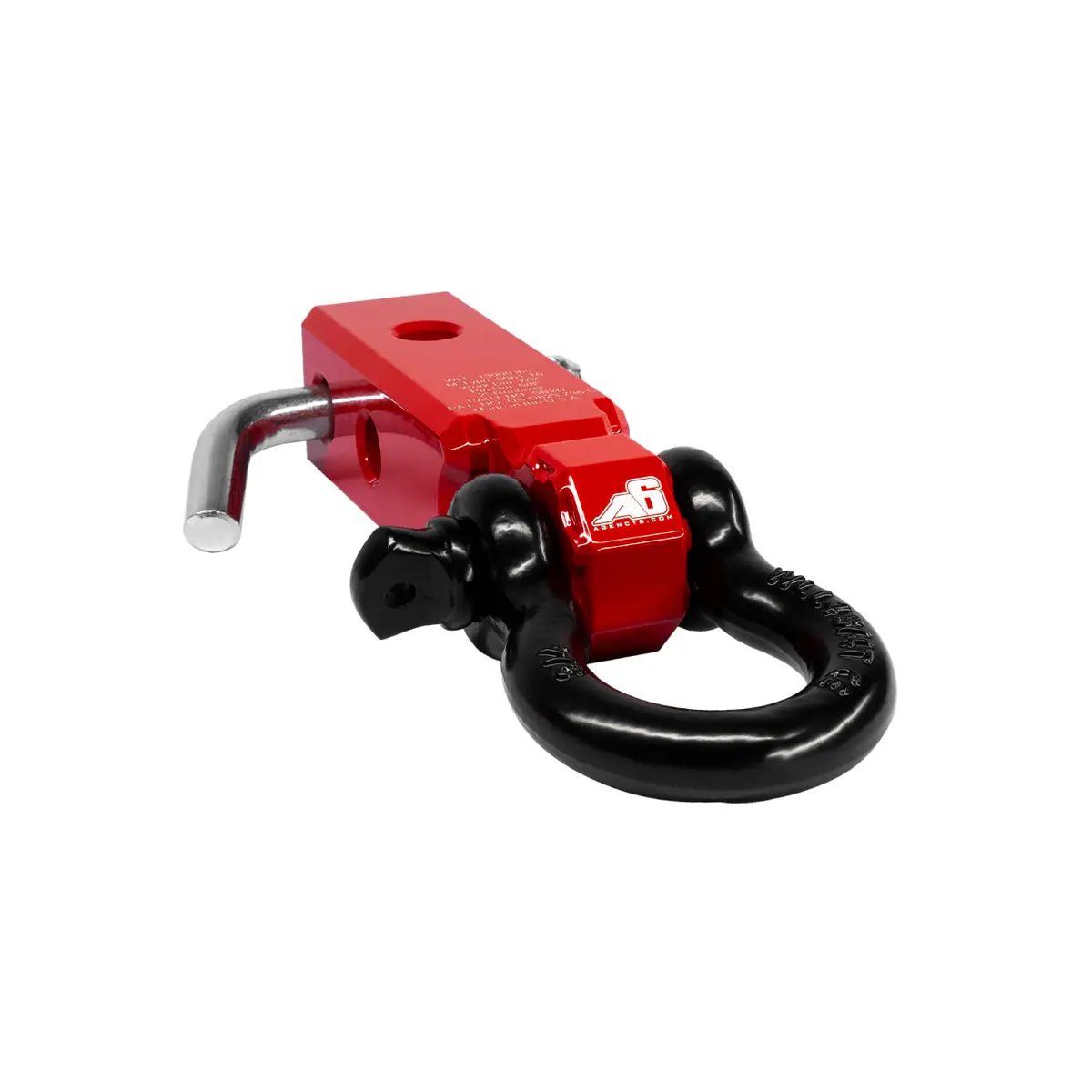 Agency 6 - Shackle Block 2" Assembly - Red 1