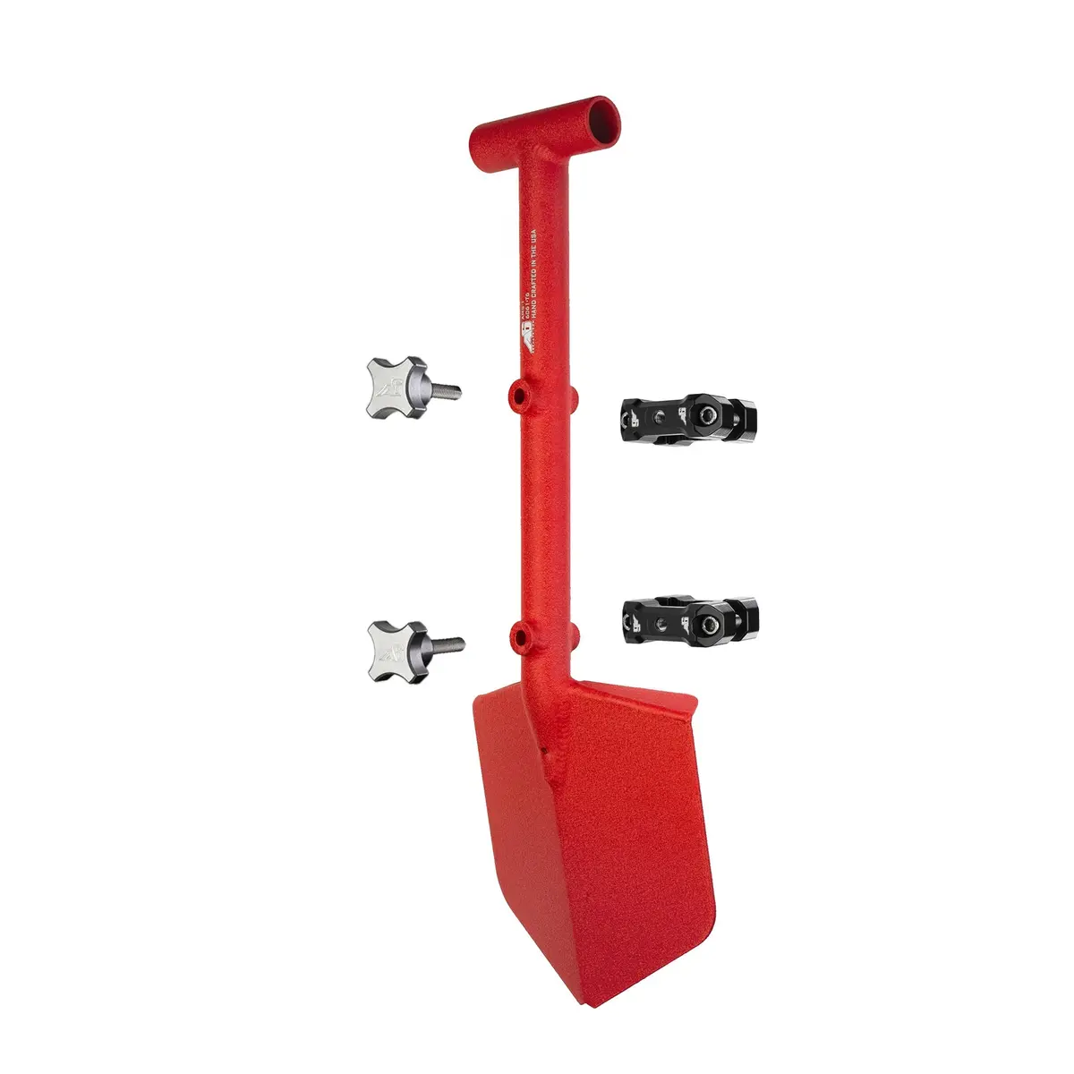 Agency 6 - Shovel / Mount Combo - Red Mini Shovel / Black Umd With Knobs 1