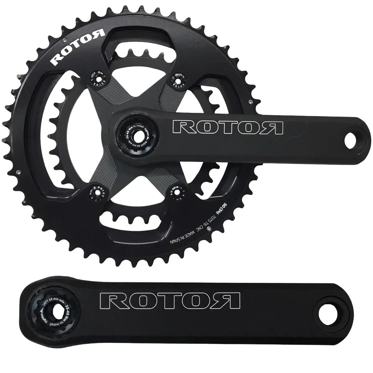Rotor Ns24 Road Crankset 50/34T 172.5Mm 1