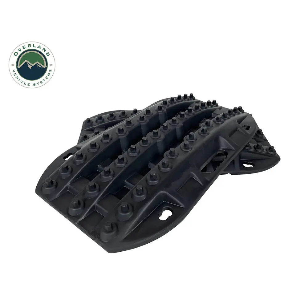 Overland Vehicle Systems - Recovery Ramp Small With Pull Strap & Storage Bag - Black 1