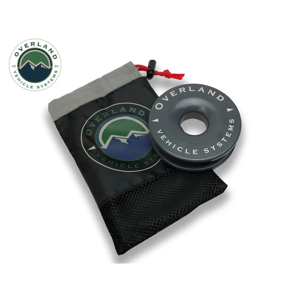Overland Vehicle Systems - Recovery Ring 4.00" 41,000 Lb. Gray With Storage Bag 1