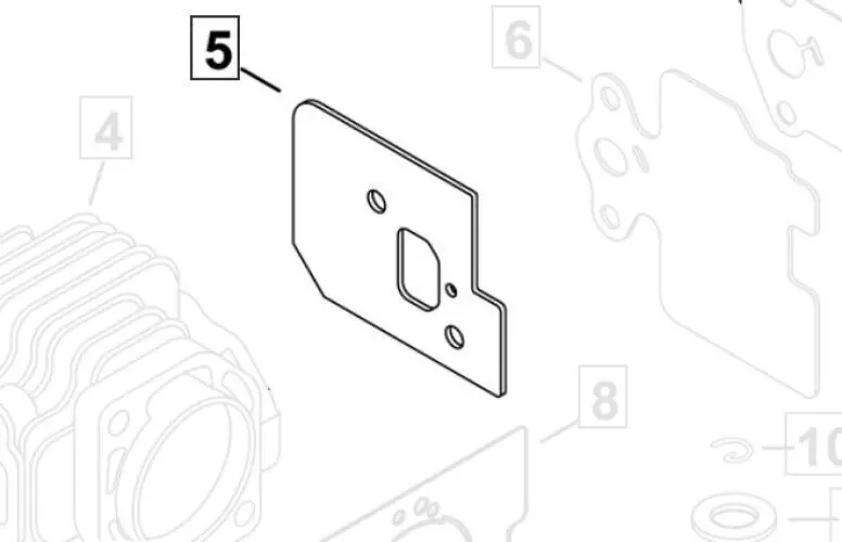 V103002030 Oem Genuine Echo Intake Gasket Hc-2210 Hcs-2810 1