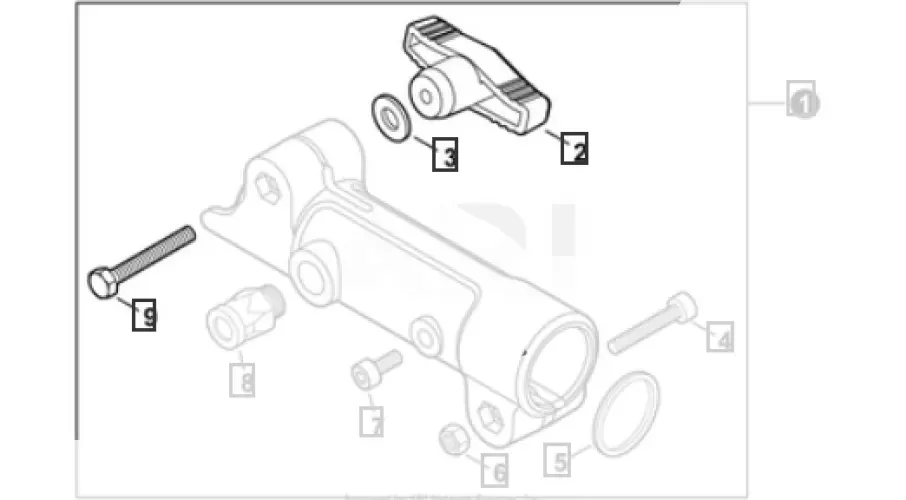 (Kit 33) Genuine Oem Echo Pas Coupler Knob Assembly Pas-225 Pas-2620 1