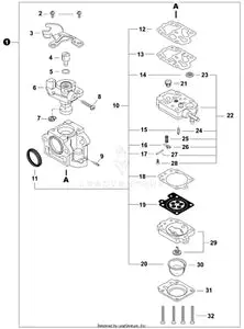 New ! Echo A021005650 Carburetor Fits Pb-5810 Blower Model 1