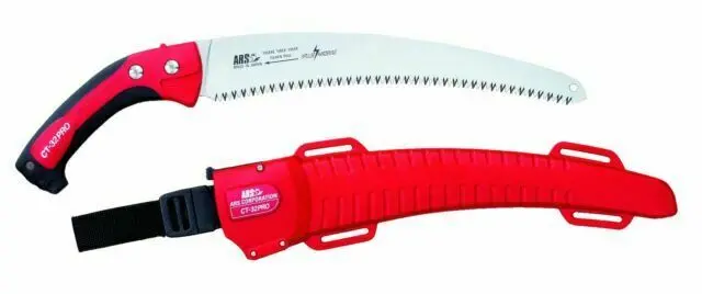 Ars Pro 13" Curved Arborist Saw W/ Scabbard 1