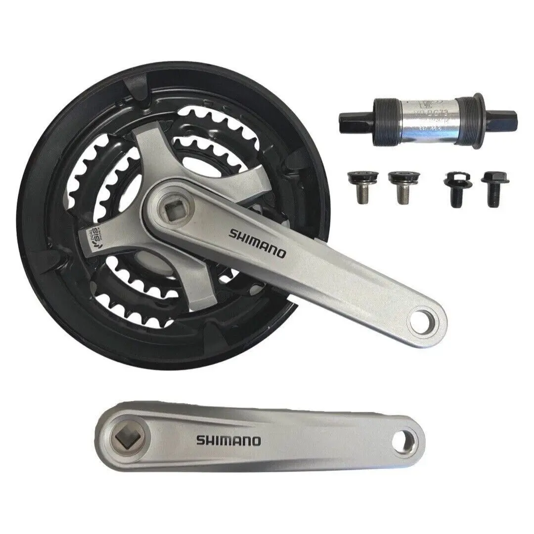 Shimano Fc-Ty701 Triple Crankset – 48/38/28T, 175Mm + Bottom Bracket 1