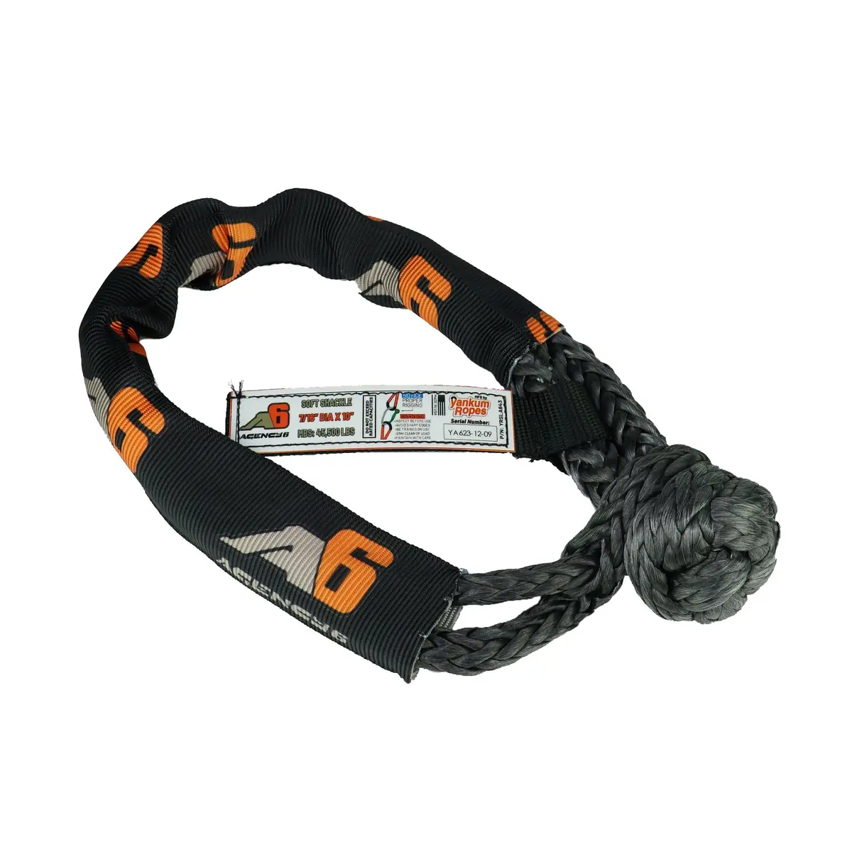 Agency 6 - Soft Shackle - 7/16" 45,500 Min Break Strength 1