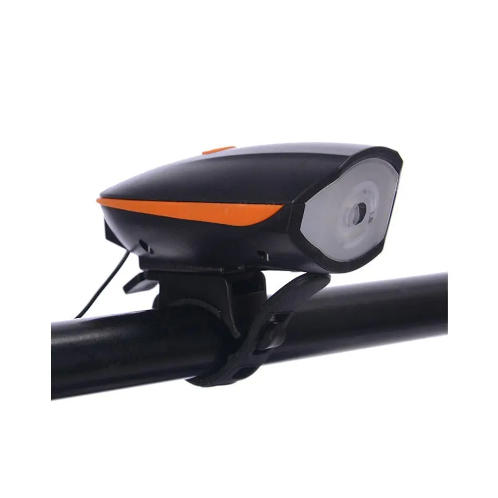 Bike Headlight (Rechargeable) With 120Db Horn - 3 Lighting Modes, Usb Charging, Waterproof, Easy Install For Mountain & Road Bikes 1