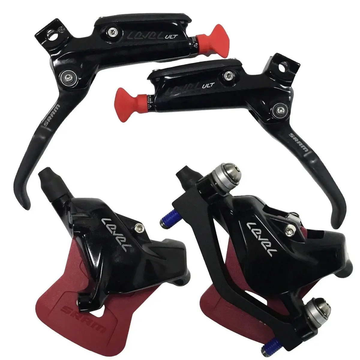 Sram Level Ultimate Front & Rear Disc Brake Set Black 1