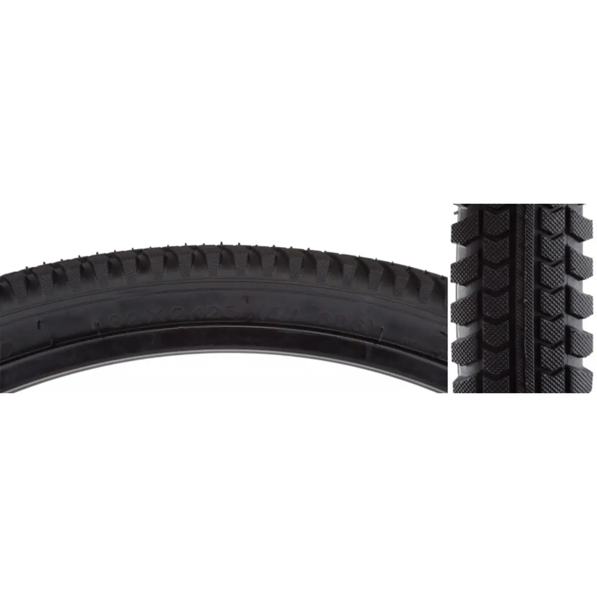 Sunlite 32 Inch Cruiser Directional 32X2.125 Black Tire Wire Bead 2