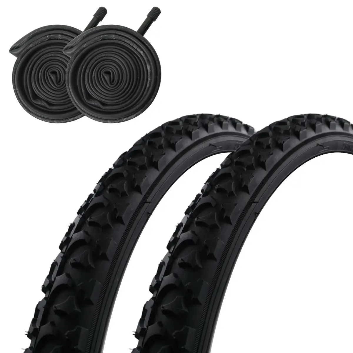 Sunlite Mtb Alpha Bite 26X2.0 Folding Tire And Schrader Tube Kit 1