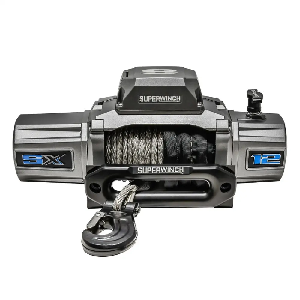 Superwinch - Sx12sr 12V Dc 12,000Lb Synthetic Rope Winch 1