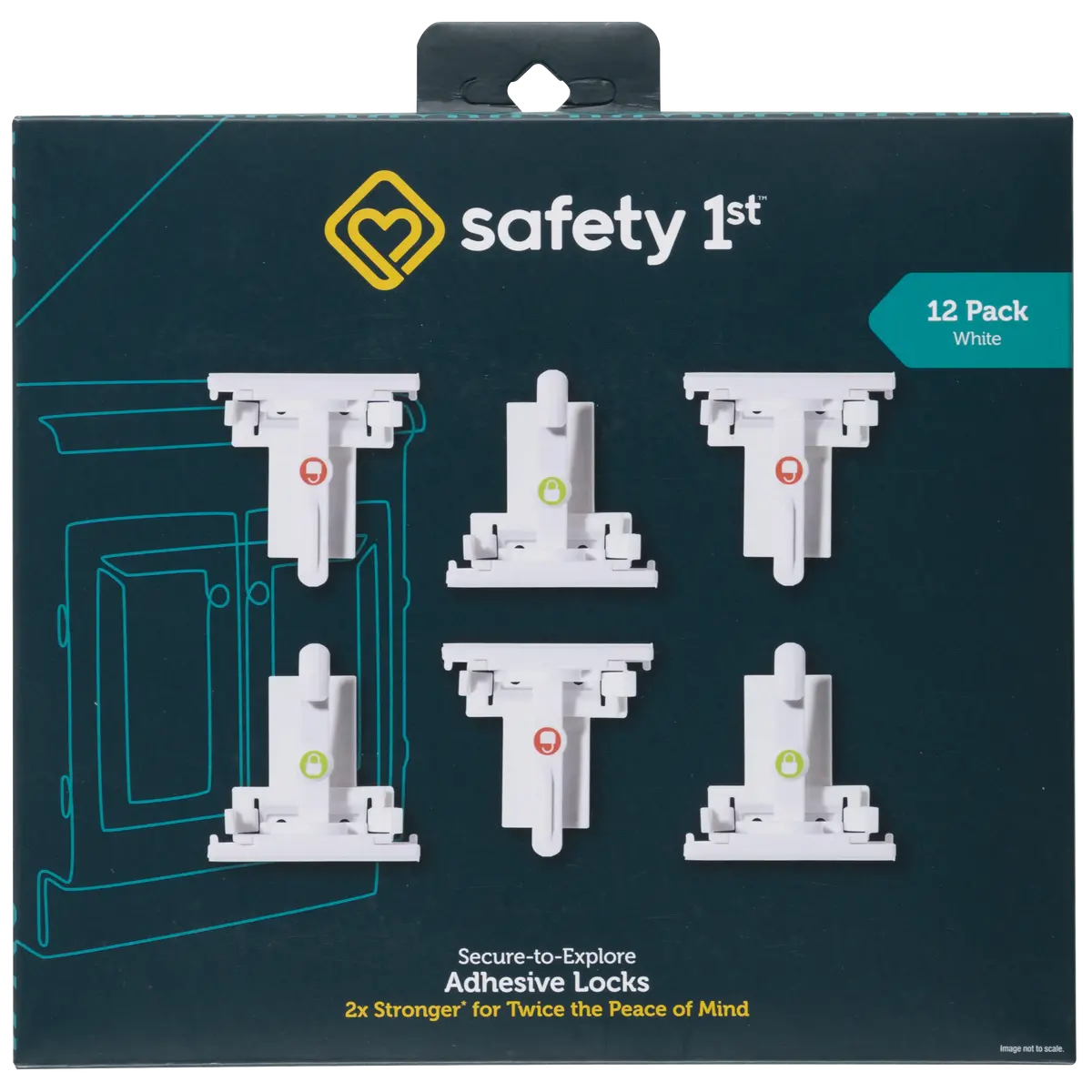 Secure-To-Explore Adhesive Locks (12 Pack) 1