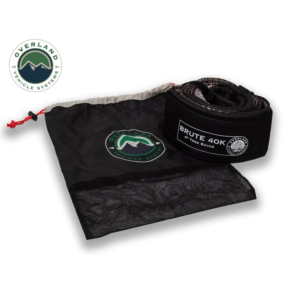 Overland Vehicle Systems - Tow Strap 4" X 20' 40,000 Lb. Gray With Black Ends & Storage Bag 1