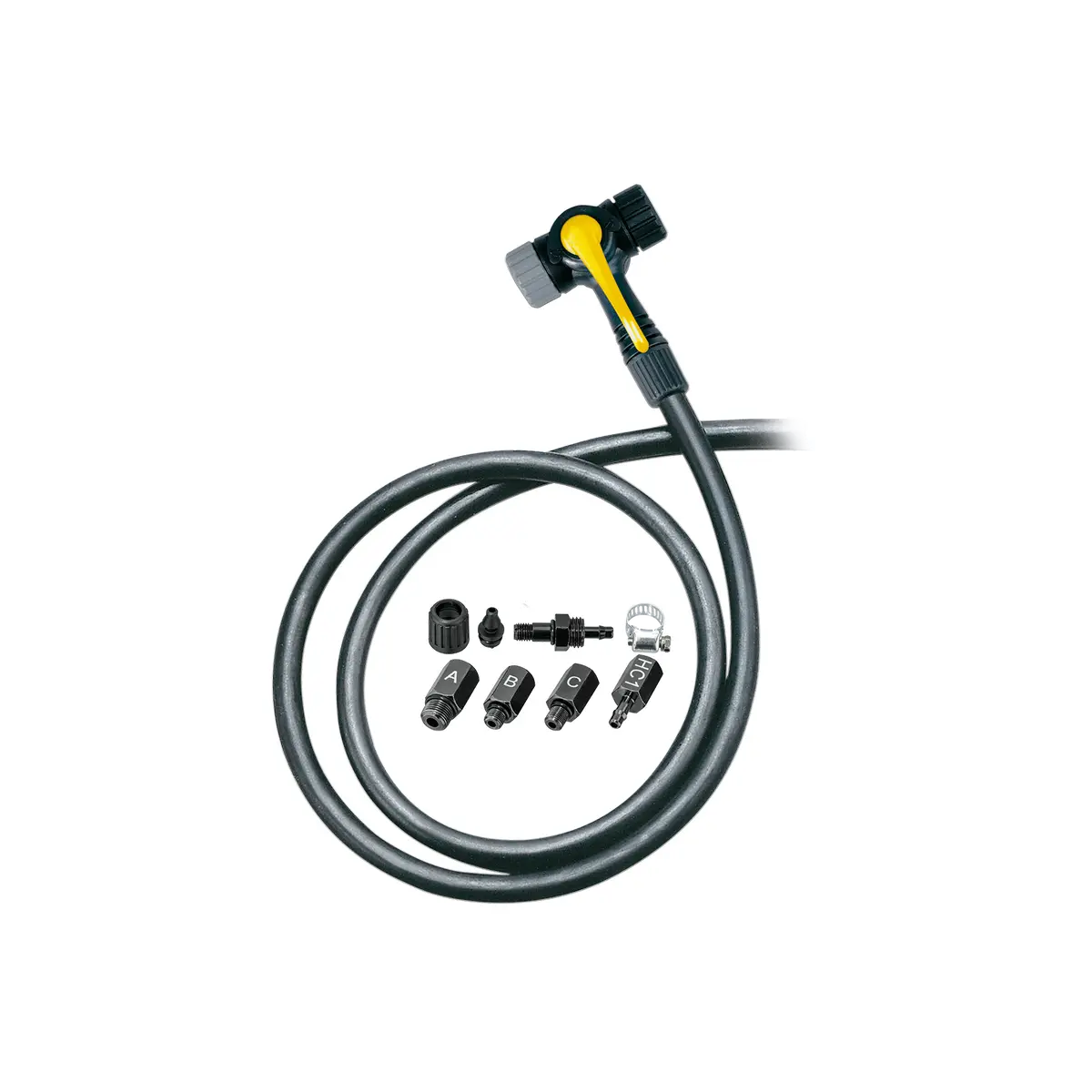 Topeak Tth-01 Twinhead Schrader/Presta Valve Adaptor Pump Upgrade With 38" Hose 1