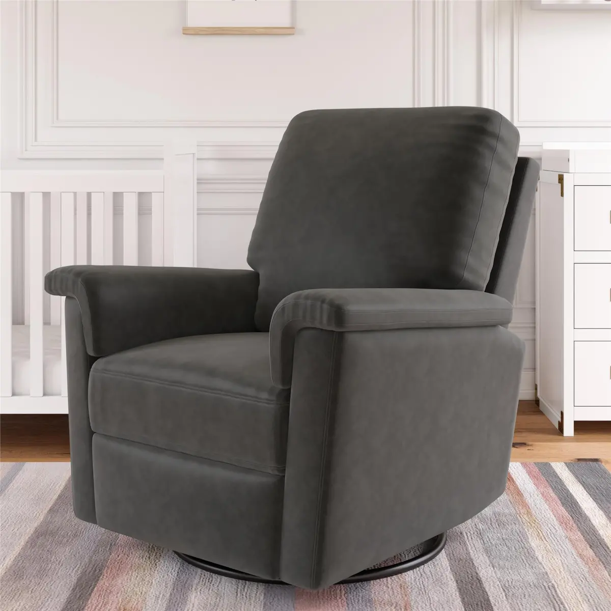 Baby Relax Terrin 3-In-1 Gliding Swivel Nursery Recliner 1