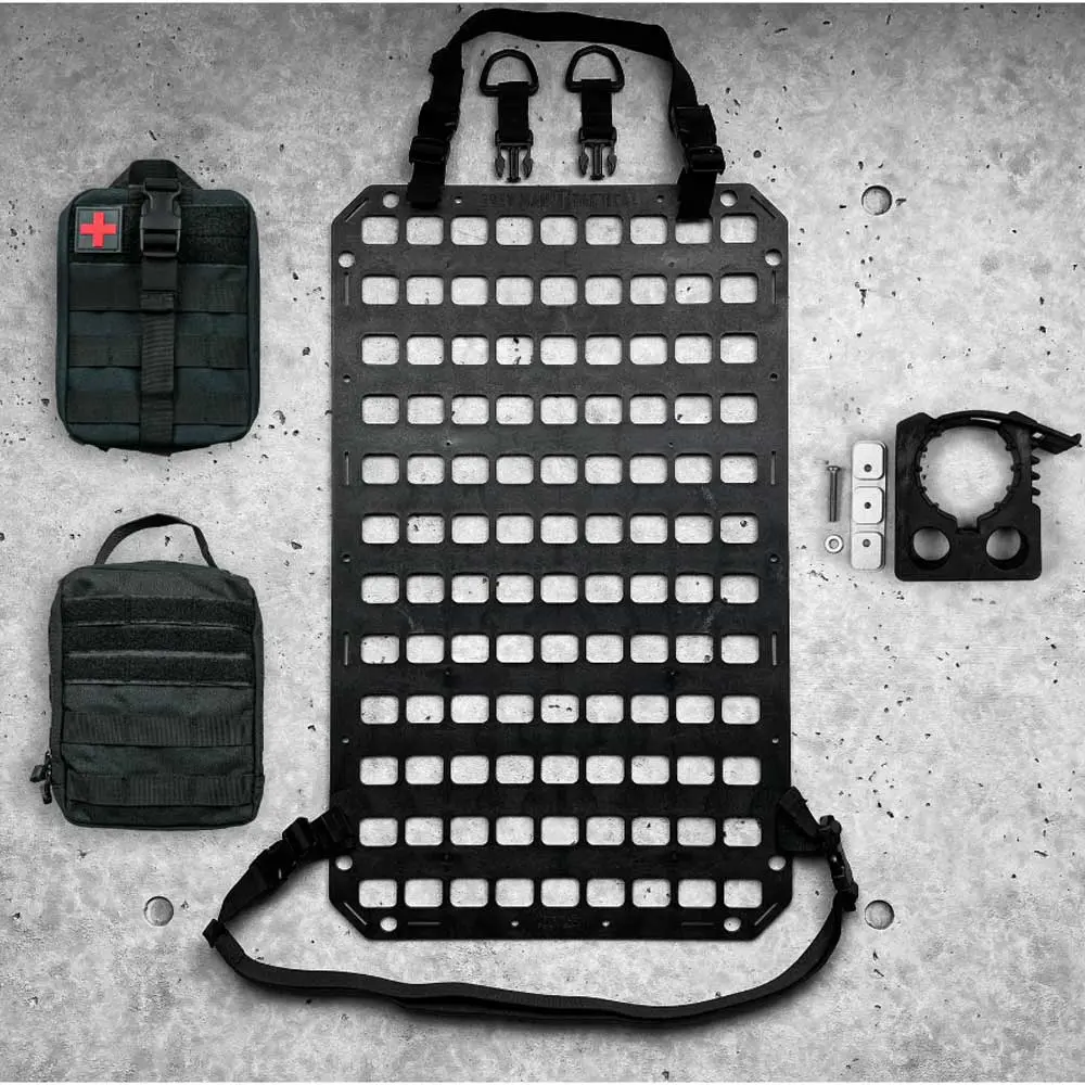 Grey Man Tactical - Vehicle Seatback Rmp™ Package - 15.25 X 25 Rmp™ + Rmp Straps™ [Headrest] + [Seat Bottom] 1