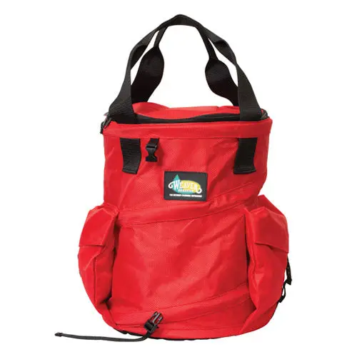 Weaver Red Zippered Rope Bag 1