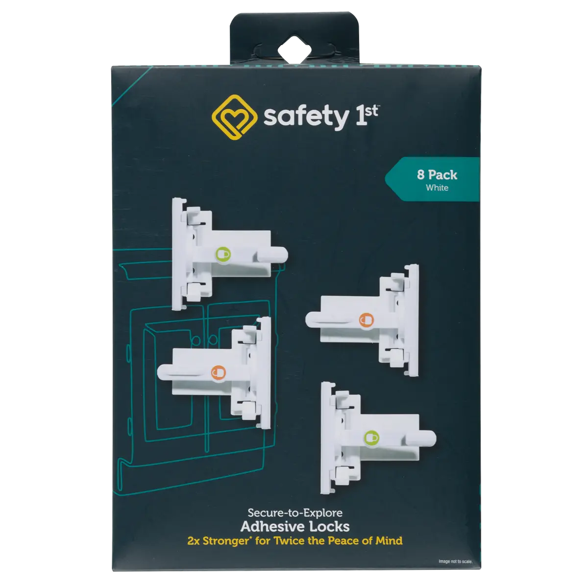 Secure-To-Explore Adhesive Locks (8 Pack) 1