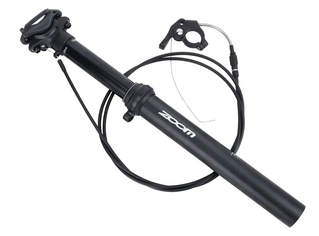 Seat Post Zoom Spd-801E - 31.6Mm Hydraulic Remote Dropper Seat Post For Mountain Bikes – Adjustable Height, Internal/External Cable Routing, 100Mm Travel, Aluminum Alloy 1