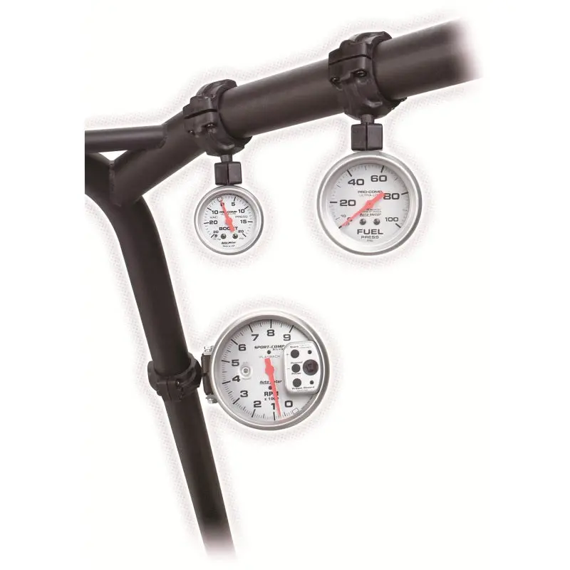 Autometer Roll Cage Gauge Mount – Black Pod For 1.75-Inch Tubing, Fits 2-5/8-Inch Instruments 1