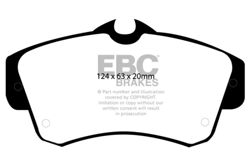 Ebc Ultimax2 Front Brake Pads For 2000–2011 Chrysler Pt Cruiser (2.4L) 1