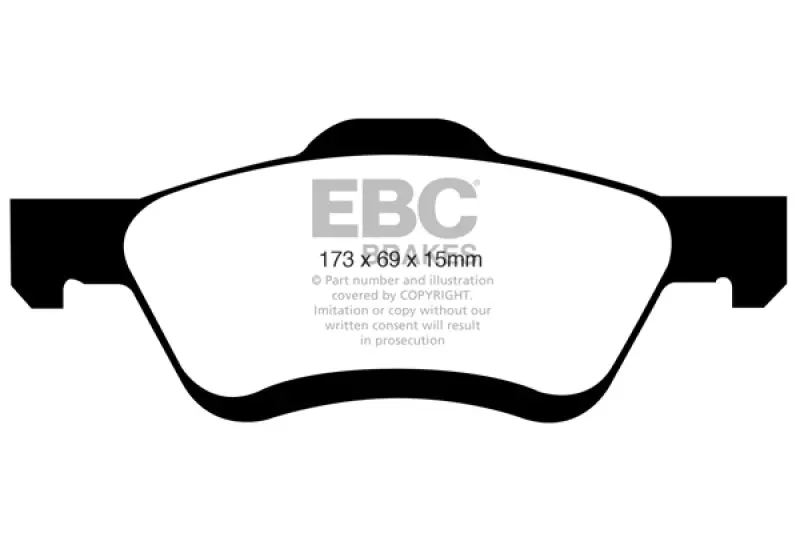 Ebc 08-09 Ford Escape 2.3 Greenstuff Front Brake Pads 1