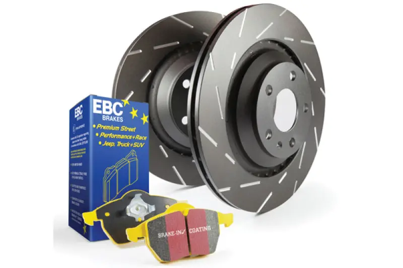 Ebc Yellowstuff High-Performance Street Brake Pad And Usr Drilled & Slotted Rotor Kit 1