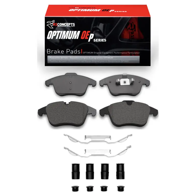 R1 Front Brake Pad & Hardware Kit – 2017–2019 Jaguar Xe (Oe-Style Optimum Pads) 1