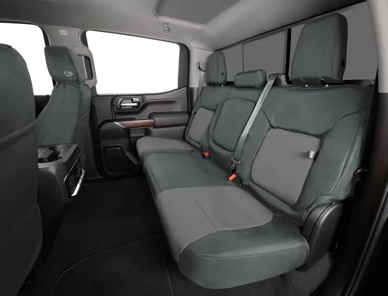 Covercraft Endura Precisionfit Second-Row Seat Covers For 2023–2024 Ford Super Duty – Charcoal & Silver 1