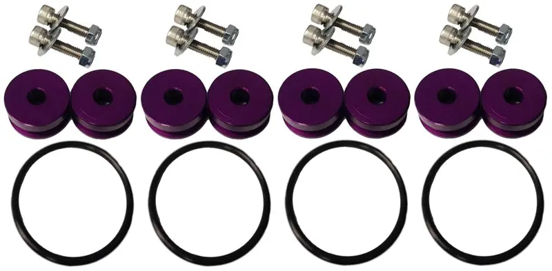 Torque Solution Purple Billet Bumper Quick-Release Kit – Universal Fit 1