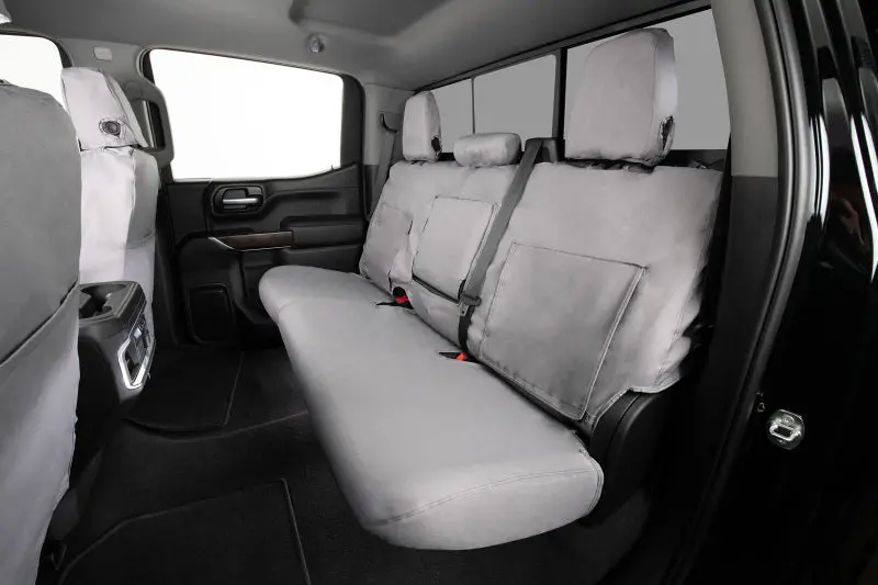 Covercraft Polycotton Seatsaver Custom Fit Second Row Seat Covers For 2019–2021 Subaru Forester – Charcoal Grey 1