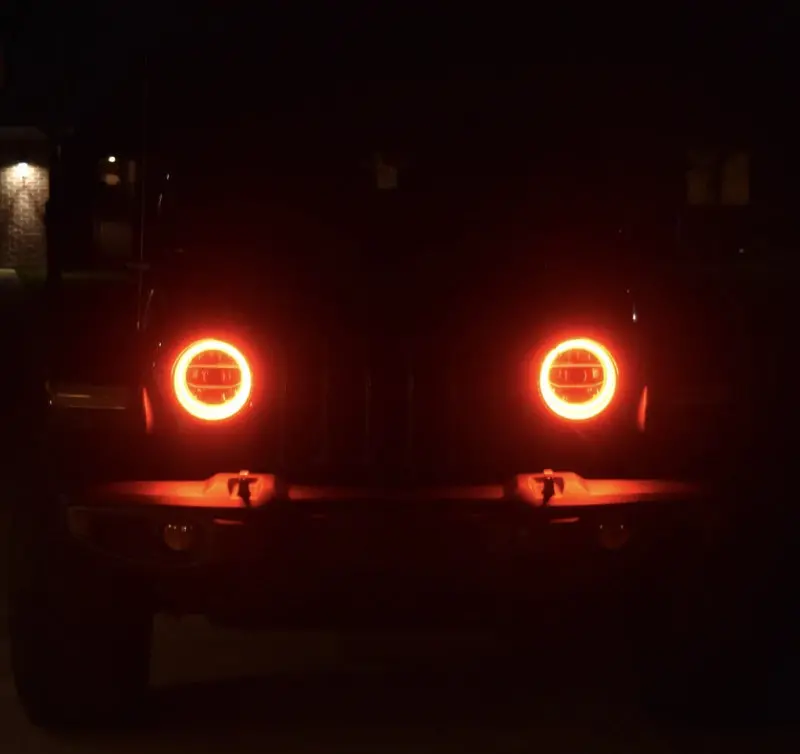 Oracle Led Halo Headlight Kit For Jeep Wrangler Jl & Gladiator Jt – Surface-Mount, White Lighting 1